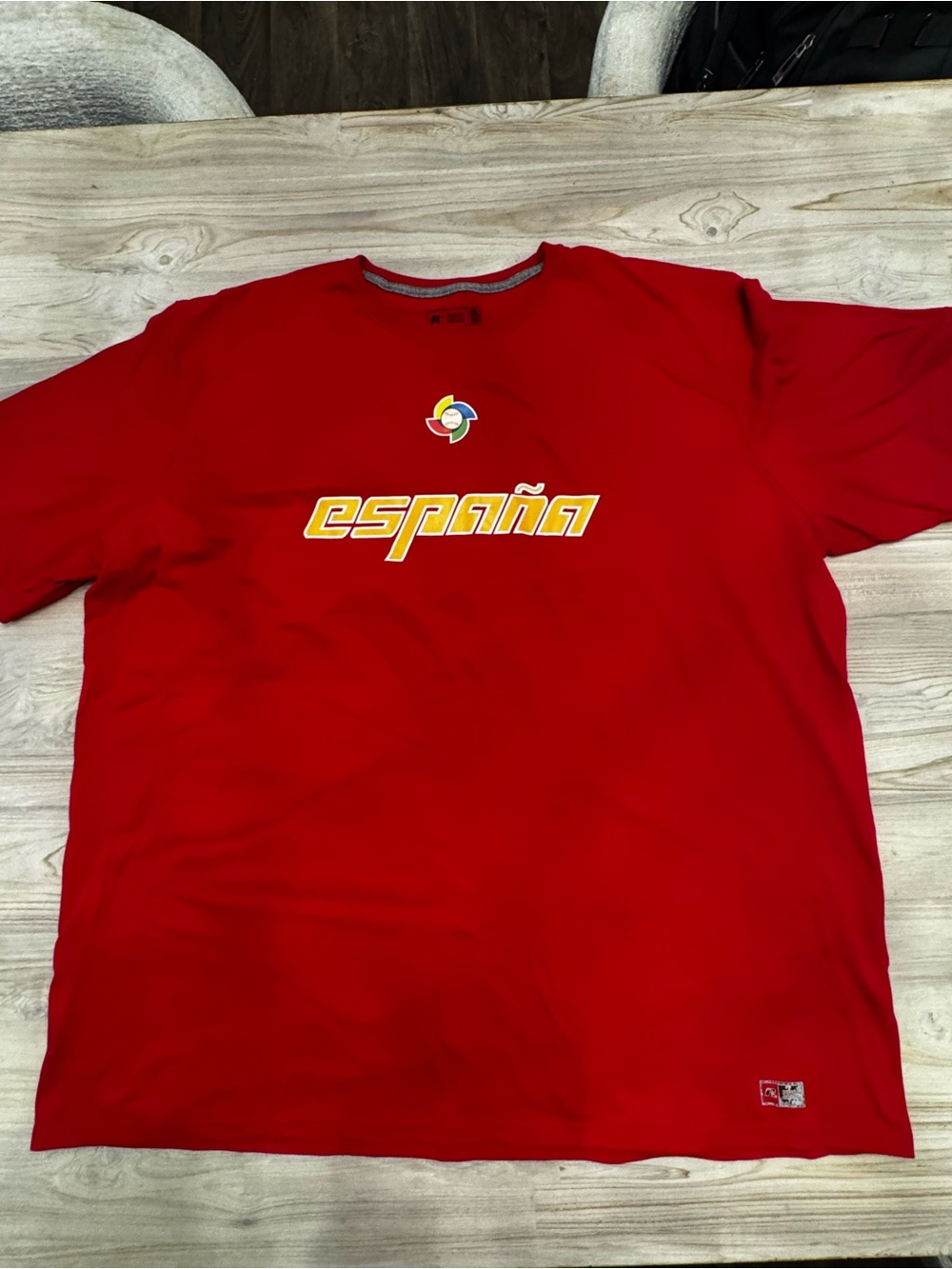 Russell Athletic Red España Baseball Graphic Short Sleeve Tee